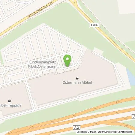 Standortübersicht der Tankstelle Einrichtungshaus Ostermann GmbH & Co.KG in 45665 Recklinghausen