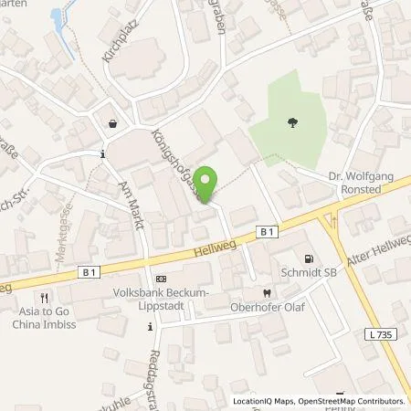 Standortübersicht der Tankstelle Lippstädter Ladesäulen GmbH in 59597 Erwitte