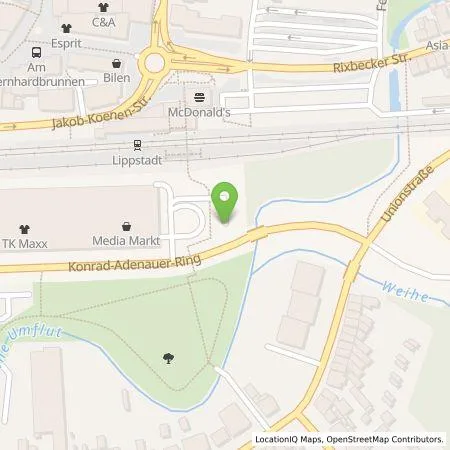 Standortübersicht der Tankstelle Lippstädter Ladesäulen GmbH in 59557 Lippstadt