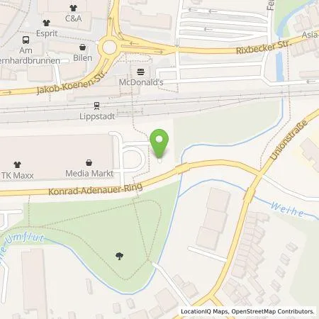 Standortübersicht der Tankstelle Lippstädter Ladesäulen GmbH in 59557 Lippstadt