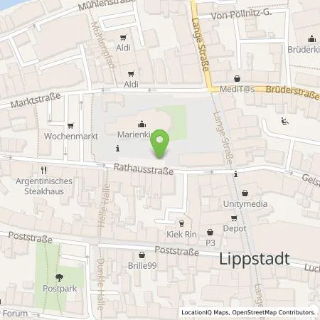 Standortübersicht der Tankstelle Lippstädter Ladesäulen GmbH in 59557 Lippstadt