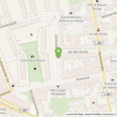 Standortübersicht der Tankstelle Energie- und Wasserversorgung Bonn/Rhein-Sieg GmbH in 53111 Bonn