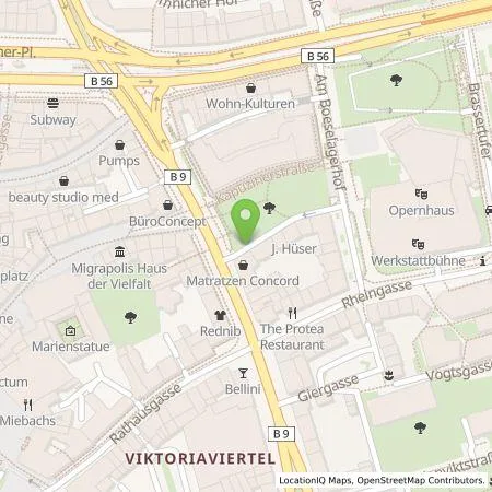 Standortübersicht der Tankstelle Energie- und Wasserversorgung Bonn/Rhein-Sieg GmbH in 53111 Bonn