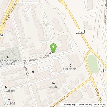 Standortübersicht der Tankstelle Energie- und Wasserversorgung Bonn/Rhein-Sieg GmbH in 53225 Bonn