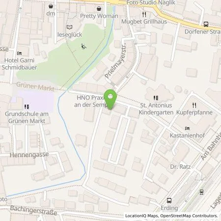 Standortübersicht der Tankstelle Baugenossenschaft Erding eG in 85435 Erding