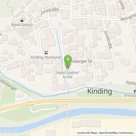 Standortübersicht der Tankstelle Gasthof Krone in 85125 Kinding