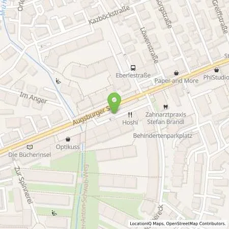 Standortübersicht der Tankstelle Stadtwerke Augsburg Energie GmbH in 86157 Augsburg