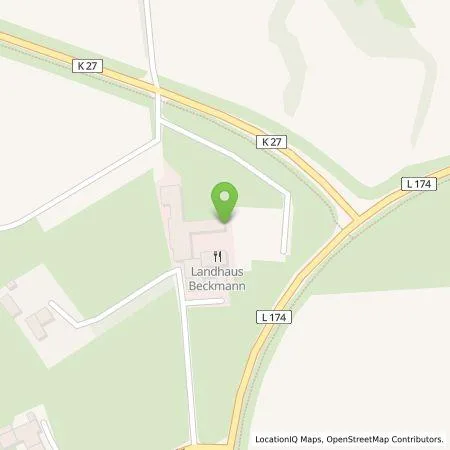 Standortübersicht der Tankstelle Landhaus Beckmann GmbH & Co. KG in 47546 Kalkar