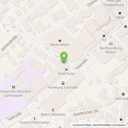 Standortübersicht der Tankstelle SMARTY Cologne Uptown GmbHKib in 66424 Homburg