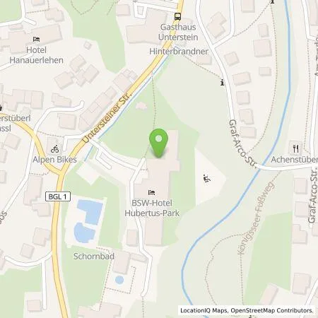 Standortübersicht der Tankstelle Stiftung BSW in 83471 Schönau am Königssee