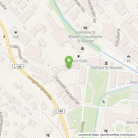 Standortübersicht der Tankstelle Schneider KG in 79837 St. Blasien