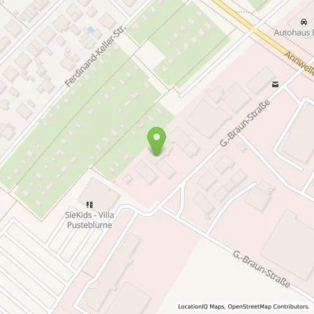 Standortübersicht der Tankstelle Pension Gästehaus Kautz in 76187 Karlsruhe-Knielingen