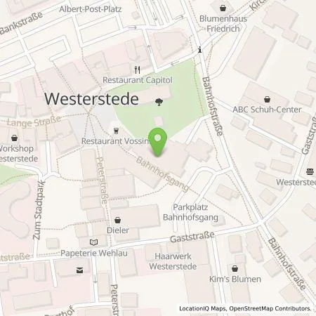 Standortübersicht der Tankstelle Hotel Voss GmbH in 26655 Westerstede