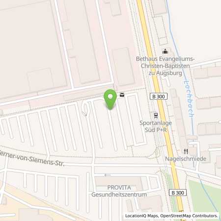 Standortübersicht der Strom (Elektro) Tankstelle: Stadtwerke Augsburg Energie GmbH in 86159, Augsburg