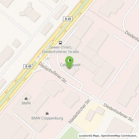 Standortübersicht der Tankstelle Green Power Solutions GmbH & Co. KG in 54294 Trier