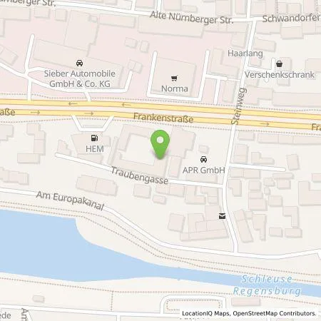 Standortübersicht der Tankstelle Green Spirit Hotel GmbH in 93059 Regensburg