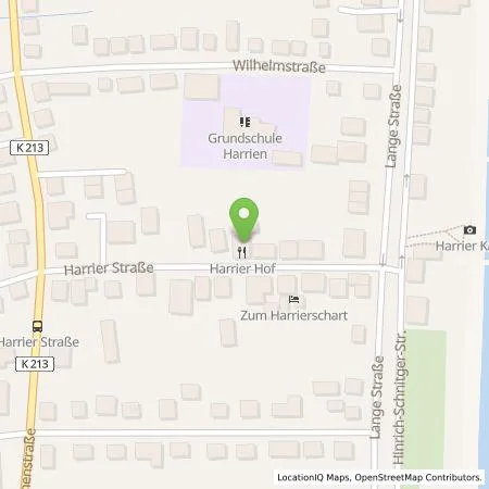 Standortübersicht der Tankstelle Harrier Hof in 26919 Brake