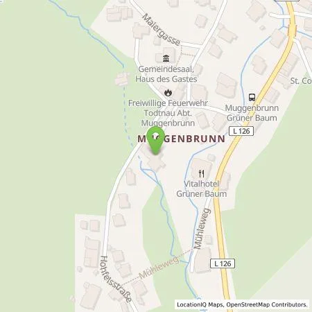 Standortübersicht der Tankstelle Schwarzwaldmädel-Ferienwohnungen KG in 79674 Todtnau