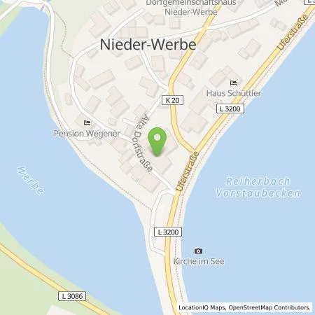 Standortübersicht der Tankstelle Hotel Werbetal in 34513 Waldeck/Nieder-Werbe