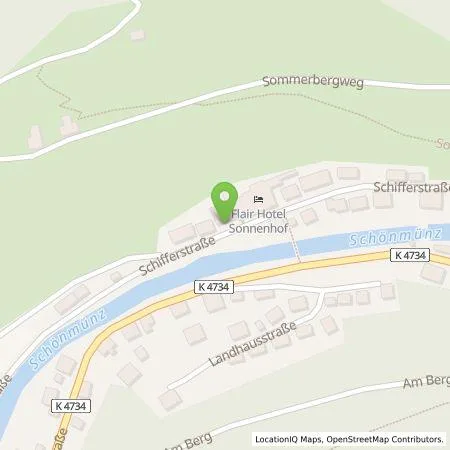 Standortübersicht der Tankstelle Flair Hotel Sonnenhof in 72270 Baiersbronn