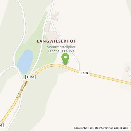 Standortübersicht der Tankstelle Landhaus Lauble GmbH in 78132 Hornberg