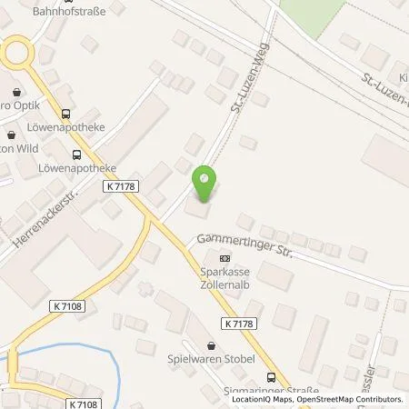 Standortübersicht der Tankstelle Garni Hotel Unsere Stadtvilla Frank Häre in 72379 Hechingen