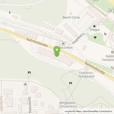 Standortübersicht der Tankstelle PG Parkhaus Göhren GmbH in 18586 Göhren