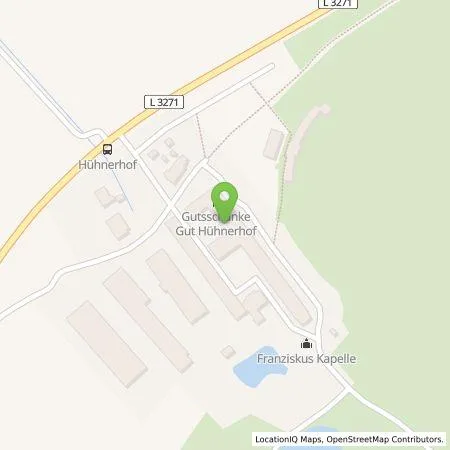 Standortübersicht der Tankstelle Hotel Gut Hühnerhof in 63584 Gründau