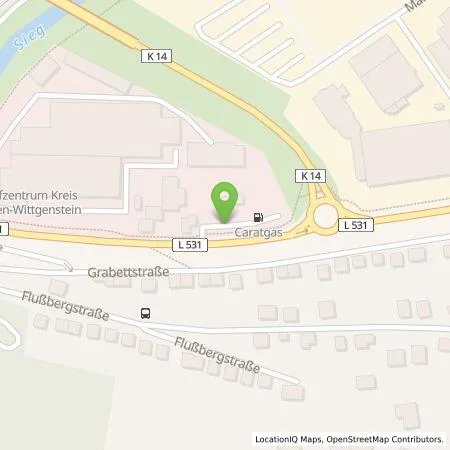 Standortübersicht der Tankstelle Siegboot Hotel und Gastronomie GmbH & Co. KG in 57080 Siegen