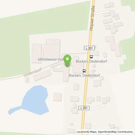 Standortübersicht der Tankstelle Thöles Betriebs GmbH in 27333 Bücken