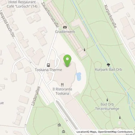 Standortübersicht der Tankstelle Hotel an der Therme Bad Orb GmbH in 63619 Bad Orb