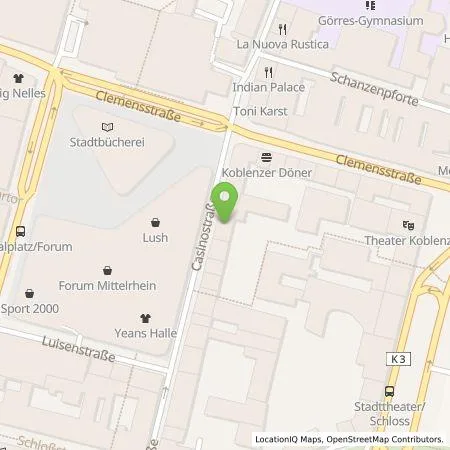 Standortübersicht der Tankstelle Sander Catering GmbH in 56068 Koblenz