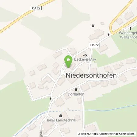 Standortübersicht der Tankstelle Allgäuer Überlandwerk GmbH in 87448 Waltenhofen