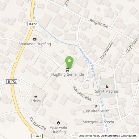 Standortübersicht der Tankstelle 17er Oberlandenergie GmbH in 82386 Huglfing