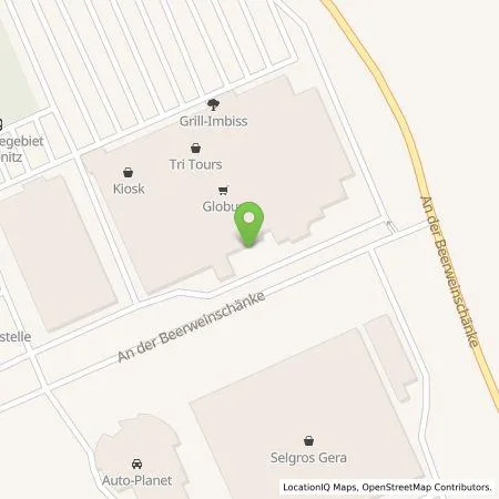 Standortübersicht der Tankstelle EnBW mobility+ AG und Co.KG in 07554 Gera