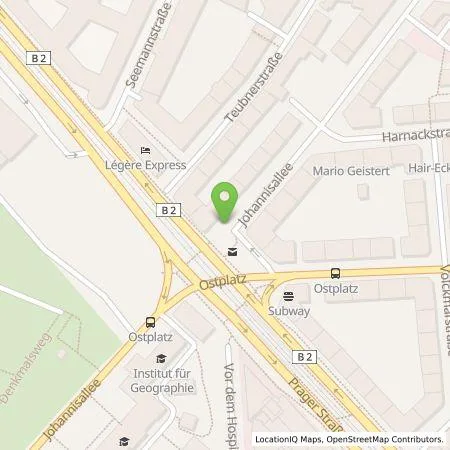 Standortübersicht der Tankstelle Stadtwerke Leipzig GmbH in 04317 Leipzig