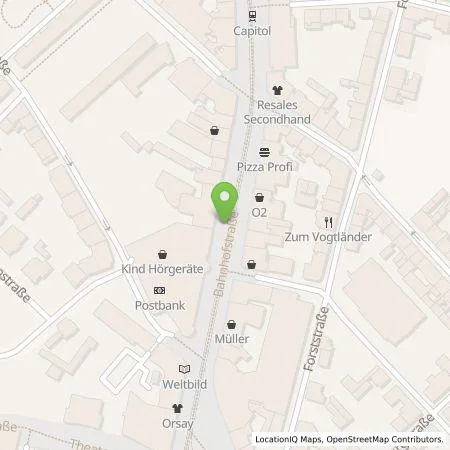 Standortübersicht der Tankstelle Wattif Europe GmbH in 08523 Plauen