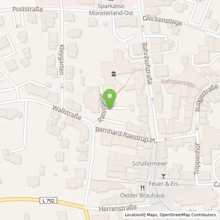 Standortübersicht der Tankstelle Stadtwerke Ostmünsterland GmbH & Co. KG in 59302 Oelde