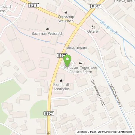 Standortübersicht der Tankstelle EWE Go GmbH in 83700 Reitrain