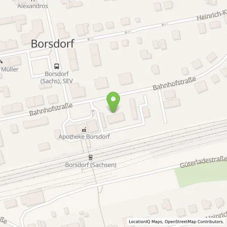 Standortübersicht der Tankstelle Gemeinde Borsdorf in 04451 Borsdorf