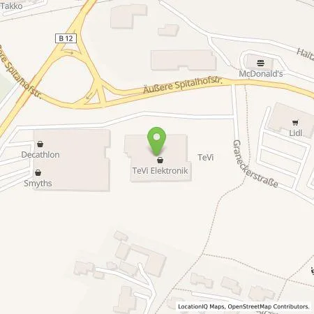 Standortübersicht der Tankstelle EnBW mobility+ AG und Co.KG in 94036 Passau