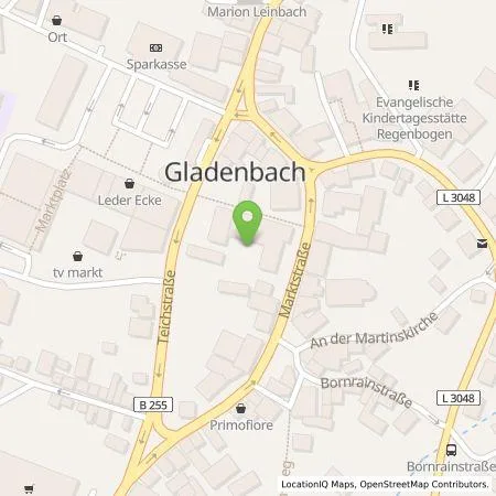 Standortübersicht der Tankstelle GreenCharge GmbH in 35075 Gladenbach