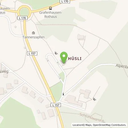 Standortübersicht der Tankstelle naturenergie hochrhein AG in 79865 Grafenhausen