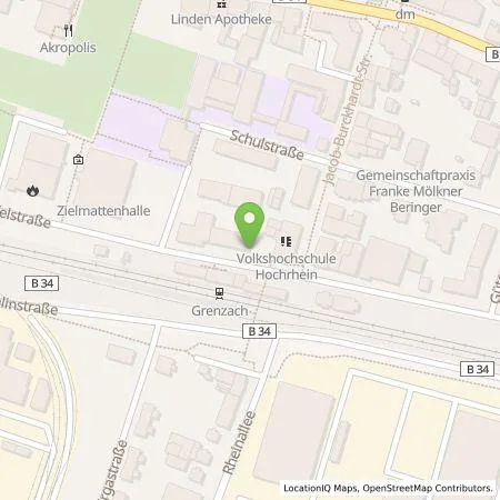 Standortübersicht der Tankstelle naturenergie hochrhein AG in 79639 Grenzach-Wyhlen