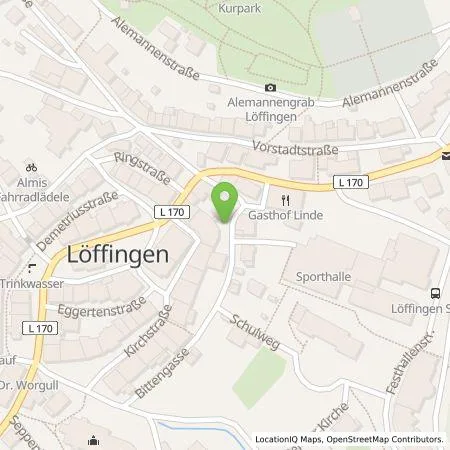 Standortübersicht der Tankstelle naturenergie hochrhein AG in 79843 Löffingen