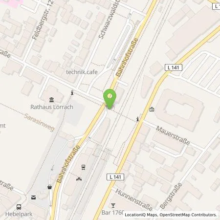 Standortübersicht der Tankstelle naturenergie hochrhein AG in 79539 Lörrach