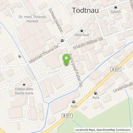 Standortübersicht der Tankstelle naturenergie hochrhein AG in 79674 Todtnau