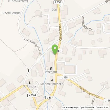 Standortübersicht der Tankstelle naturenergie hochrhein AG in 79777 Ühlingen-Birkendorf