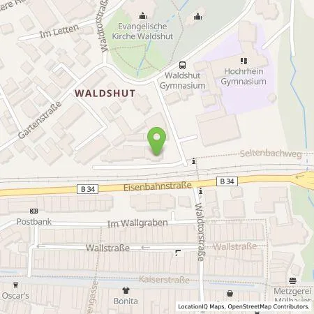 Standortübersicht der Tankstelle naturenergie hochrhein AG in 79761 Waldshut-Tiengen