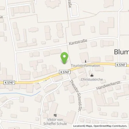 Standortübersicht der Tankstelle naturenergie hochrhein AG in 78176 Blumberg